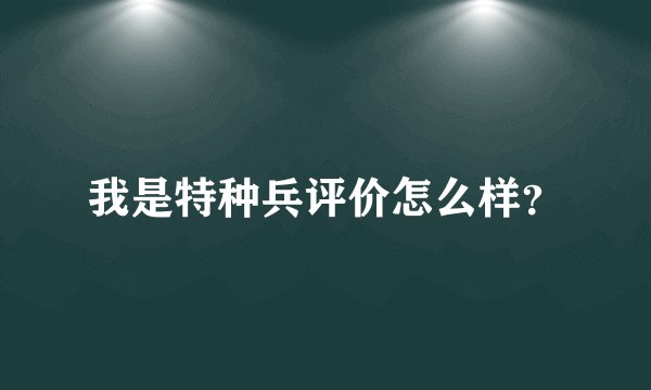 我是特种兵评价怎么样？