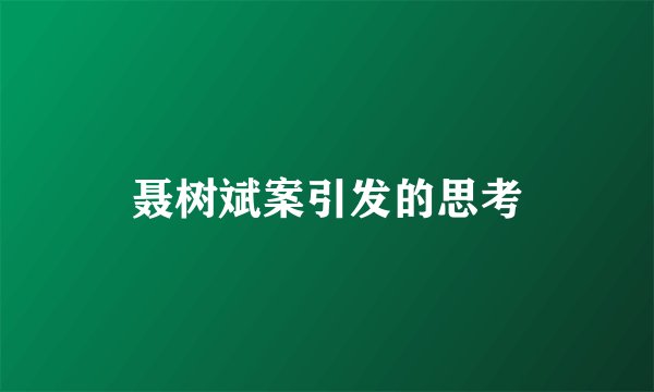 聂树斌案引发的思考