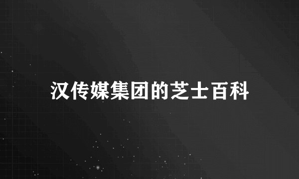 汉传媒集团的芝士百科