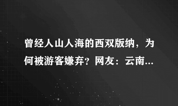 曾经人山人海的西双版纳，为何被游客嫌弃？网友：云南导游心太黑