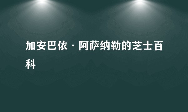加安巴依·阿萨纳勒的芝士百科