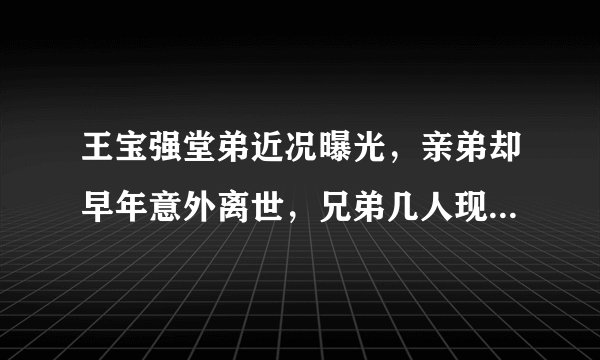 王宝强堂弟近况曝光,亲弟却早年意外离世,兄弟几人现状大不同