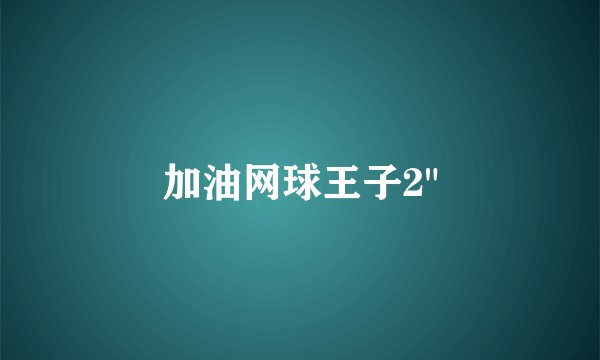 加油网球王子2